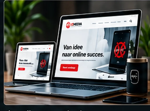 Professionele responsive website op desktop tablet en mobiel
